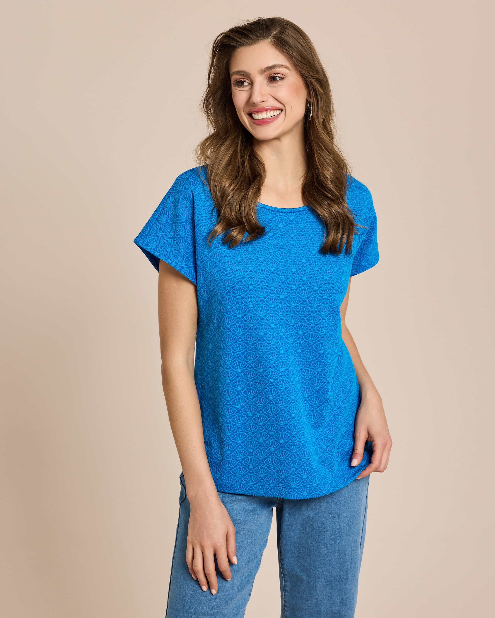 Produktabbildung für Shirt mit Muschel Jacquard