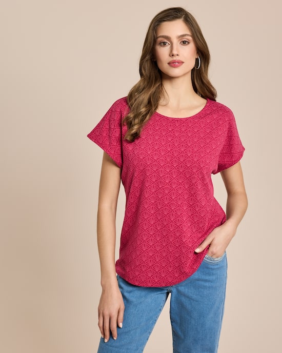 Produktabbildung für Shirt mit Muschel Jacquard
