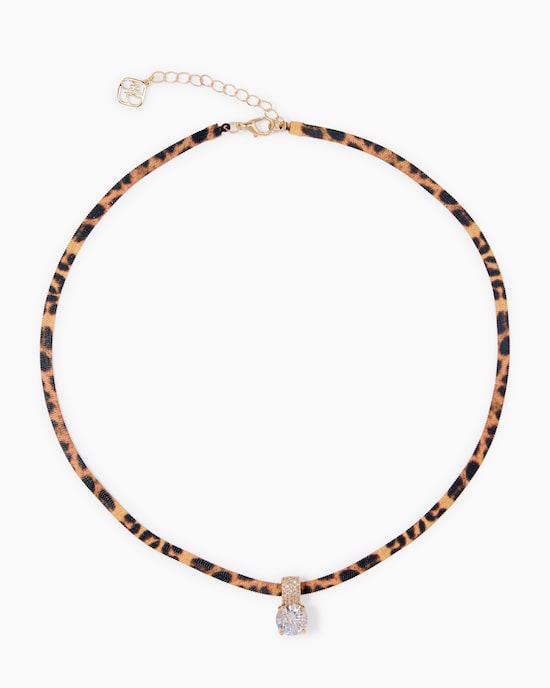 Produktabbildung für Collier mit Anhänger & Zirkonia