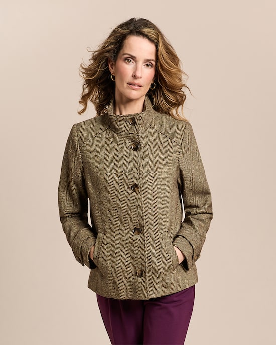 Produktabbildung für Jacke im Fischgratdesign