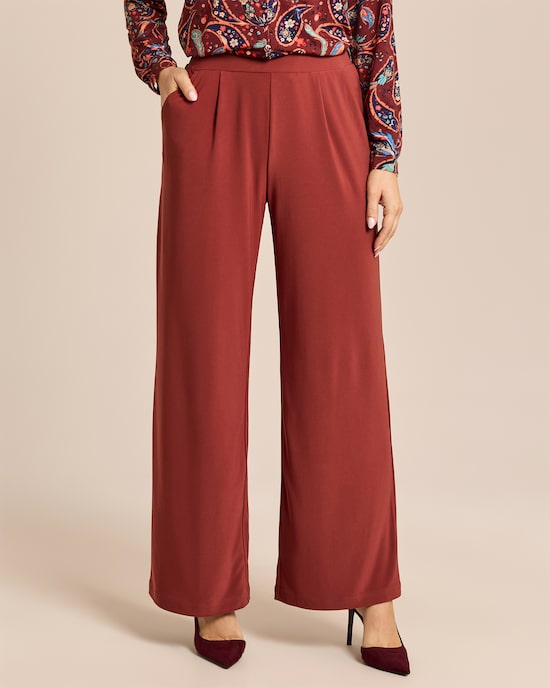 Produktabbildung für Wide Leg Schlupfhose mit Falte