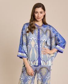 Produktabbildung für Bluse mit Ornamentdruck