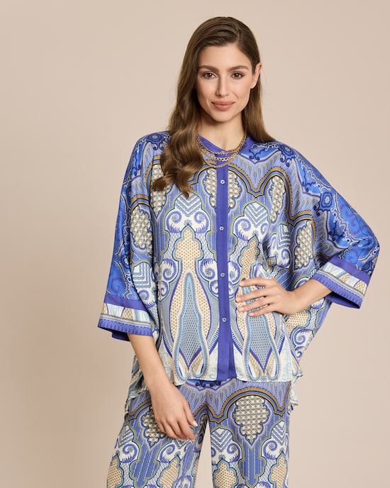 Produktabbildung für Bluse mit Ornamentdruck