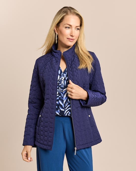Produktabbildung für Steppjacke mit Strickeinsatz