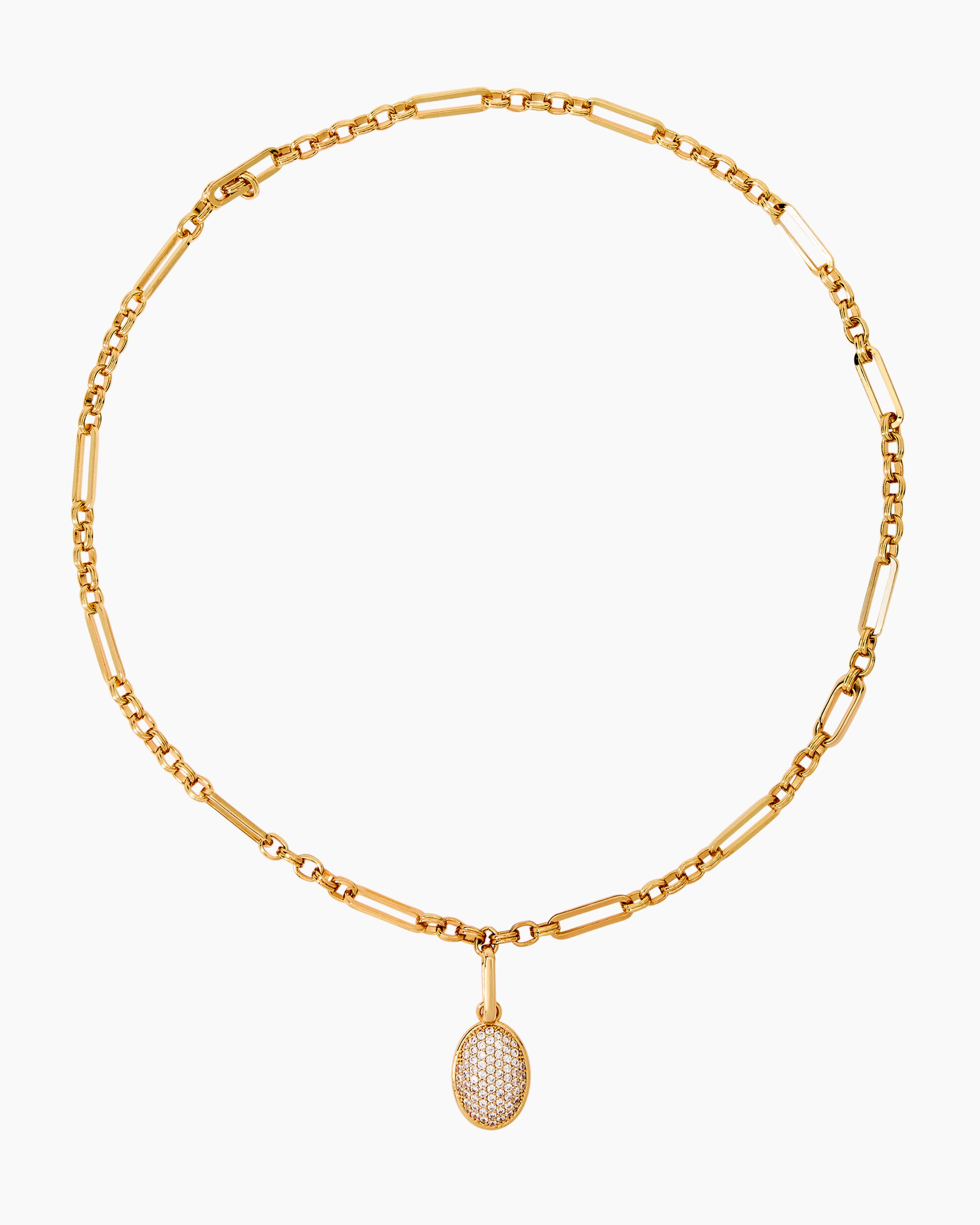 Produktabbildung für Collier mit Vario-Clip & Zirkonia