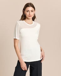 Produktabbildung für Shirt mit Mesh und Strass