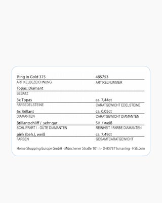 Produktabbildung 2 für Ring mit Topas & Brillanten
