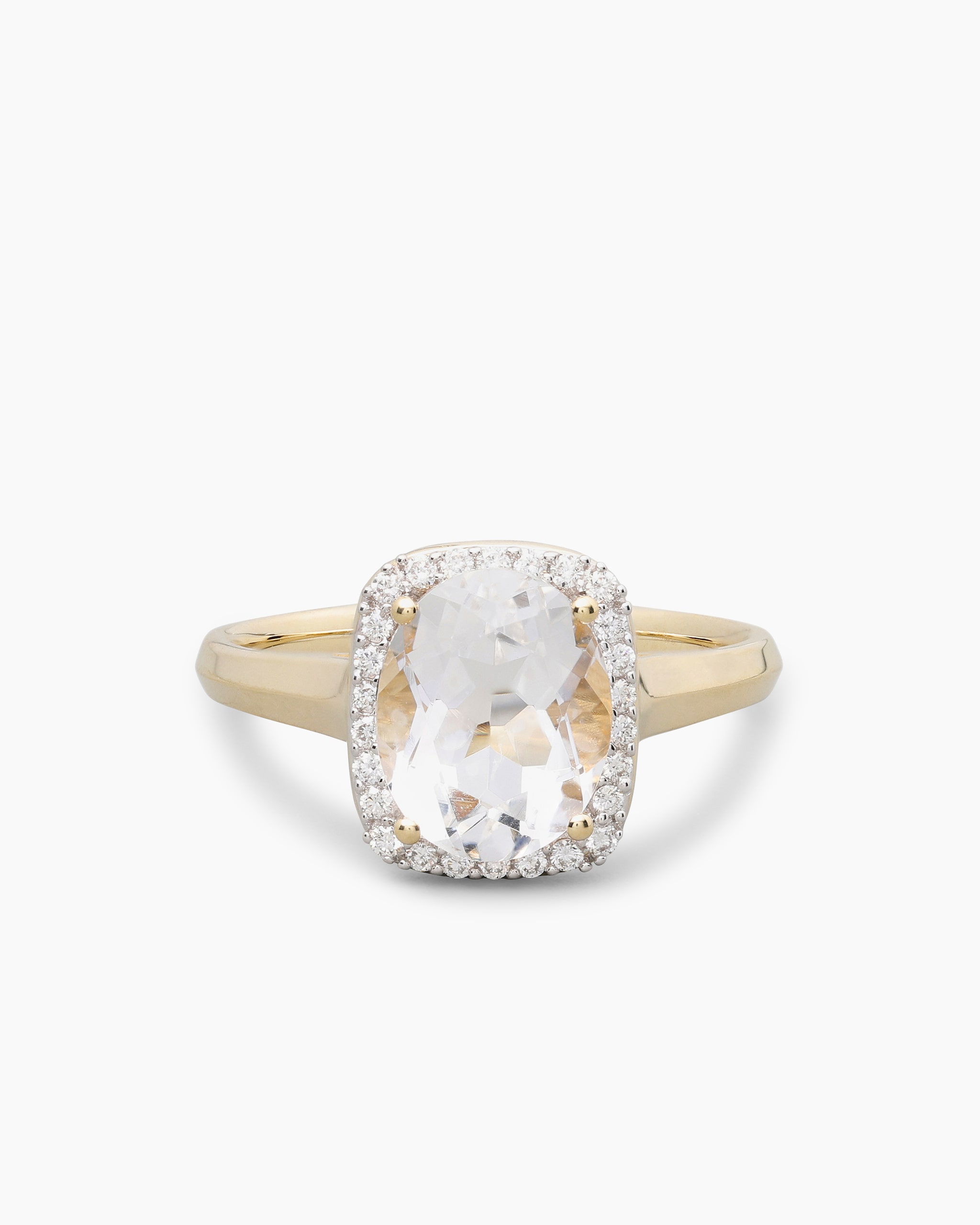 Produktabbildung für Ring mit Quarz & Brillanten