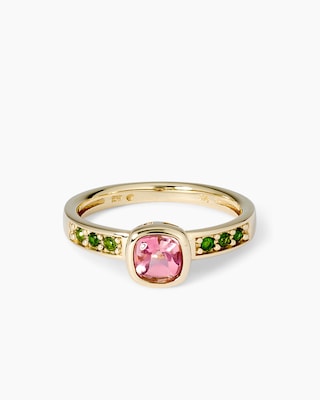 Produktabbildung 1 für Ring mit Turmalin & Chromdiopsid