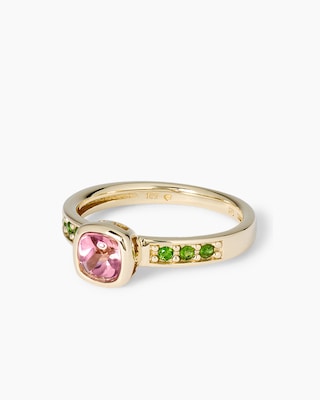 Produktabbildung 2 für Ring mit Turmalin & Chromdiopsid