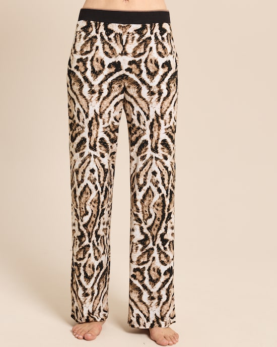 Produktabbildung für Wide Leg Hose mit Animal Print