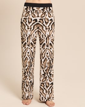 Produktabbildung für Wide Leg Hose mit Animal Print