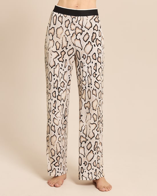 Produktabbildung für Wide Leg Hose mit Animal Print