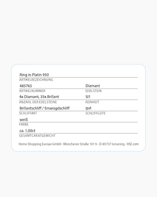 Produktabbildung 2 für Ring mit Brillanten & Diamanten 1,00 ct