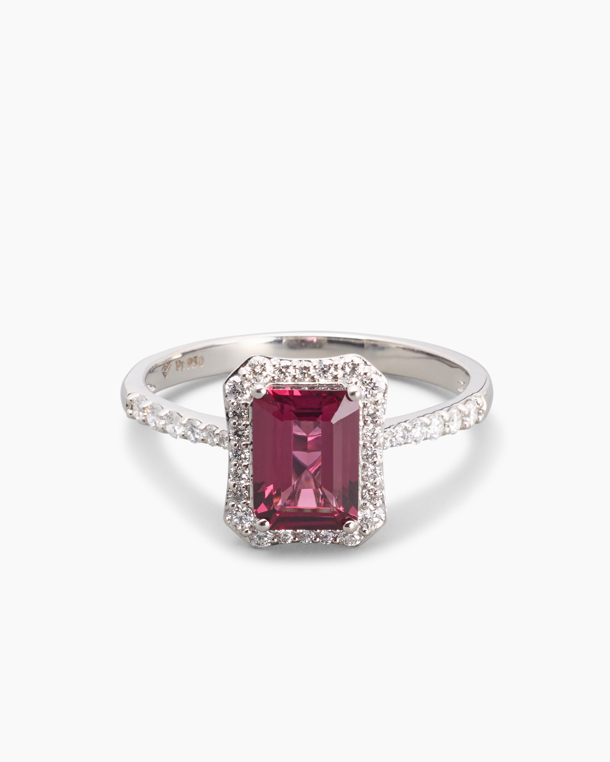 Produktabbildung für Ring mit Rhodolith & Brillanten