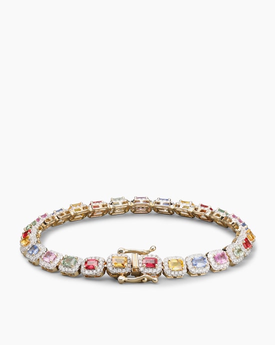 Produktabbildung für Brillant-Armband mit Saphiren