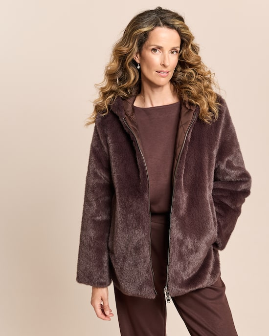 Produktabbildung für Webpelzjacke zum Wenden