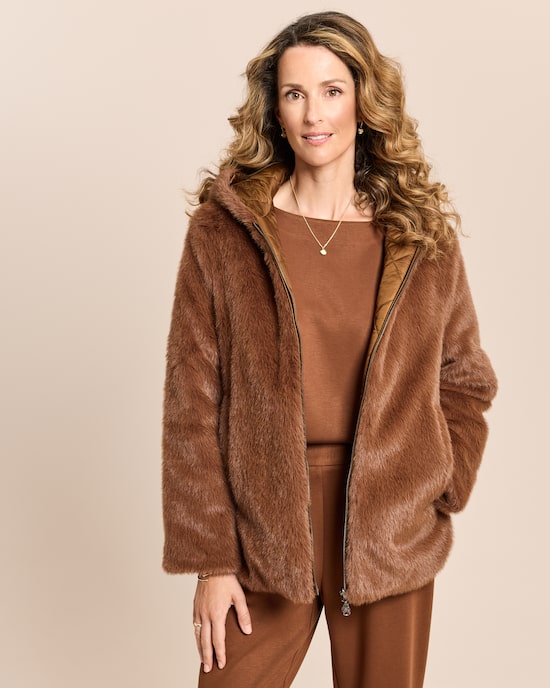 Produktabbildung für Webpelzjacke zum Wenden