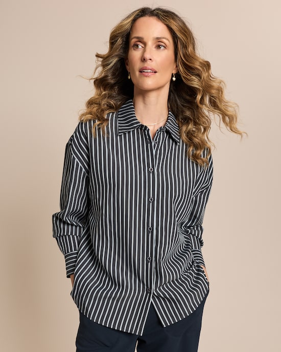 Produktabbildung für Hemdbluse gestreift