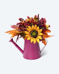 Produktabbildung für LED-Gesteck Herbstdesign in Gießkanne