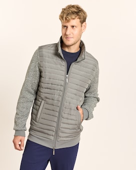 Produktabbildung für Jacke Strickfleece mit Steppdetails