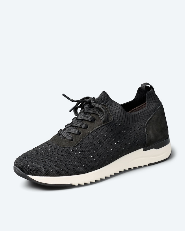 Sneaker Strick mit Strass