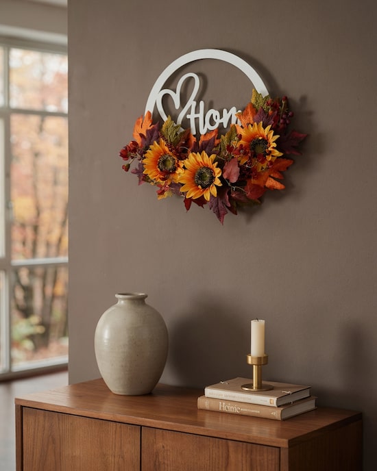 Produktabbildung für LED-Türkranz Herbstdesign