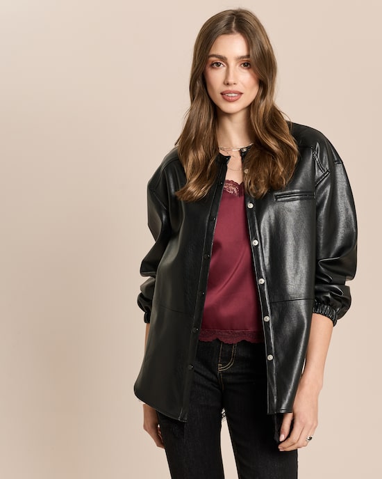Produktabbildung für Blusenjacke in Lederimitat