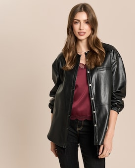 Produktabbildung für Blusenjacke in Lederimitat