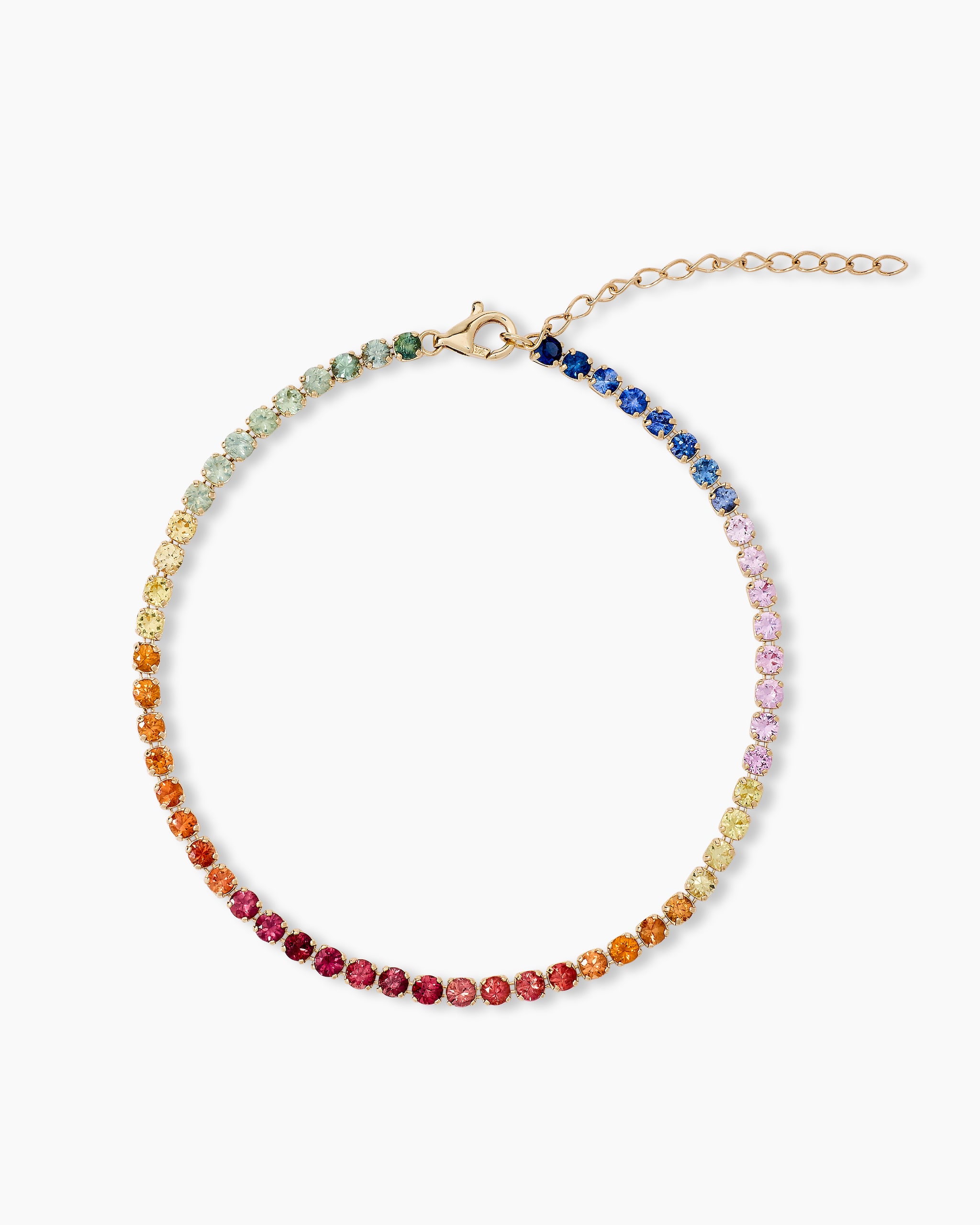 Produktabbildung für Armband mit Multi-Saphiren