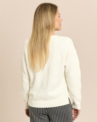 Produktabbildung 4 für Pullover mit Rauten-Zopf-Muster