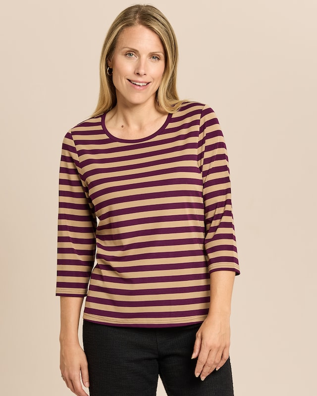 Shirt gestreift mit Lyocell