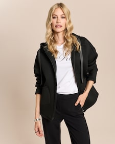 Produktabbildung für Jerseyjacke Oversized mit Kapuze