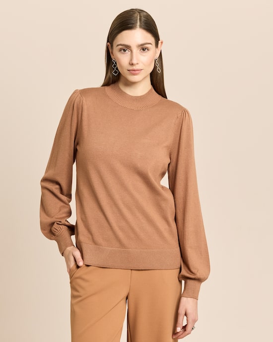 Produktabbildung für Pullover mit Ballonärmeln