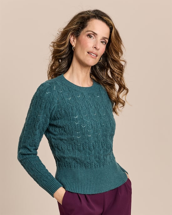 Produktabbildung für Pullover aus Ajourstrick