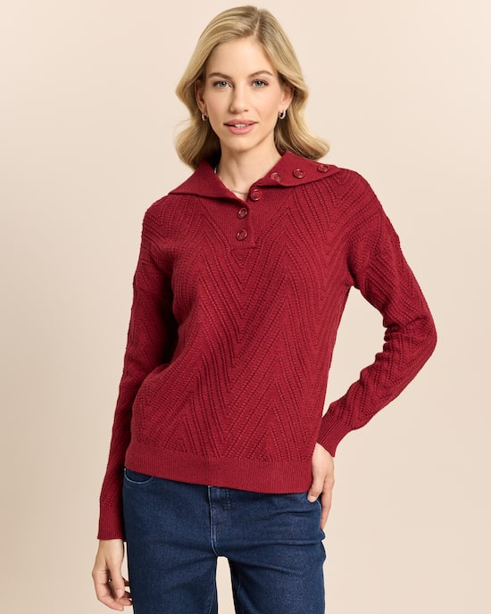 Produktabbildung für Troyer Pullover mit Struktur