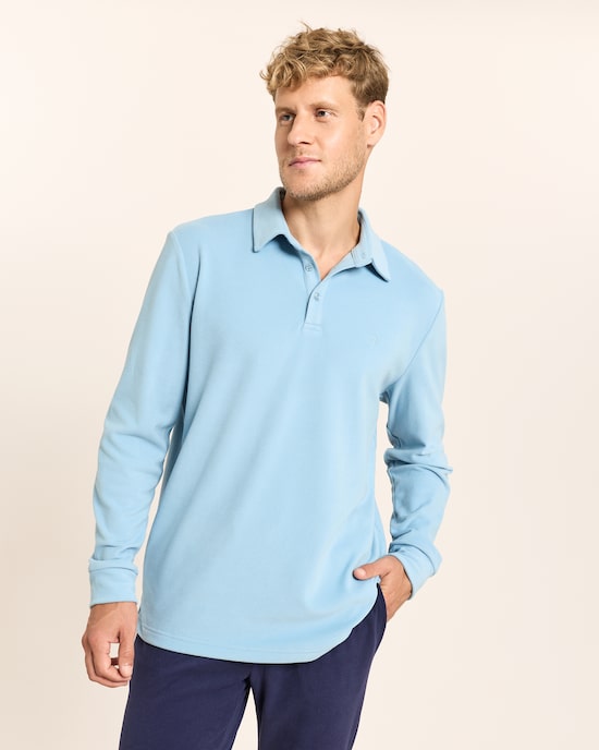 Produktabbildung für Poloshirt in Fleece-Qualität