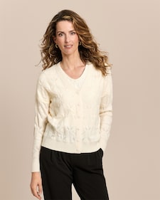 Produktabbildung für Strickjacke aus Ajourstrick