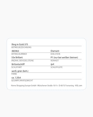 Produktabbildung 2 für Brillantring ca. 1,50 ct