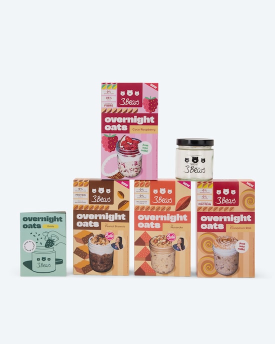 Produktabbildung für Overnight Oats 1.600 g mit Glas