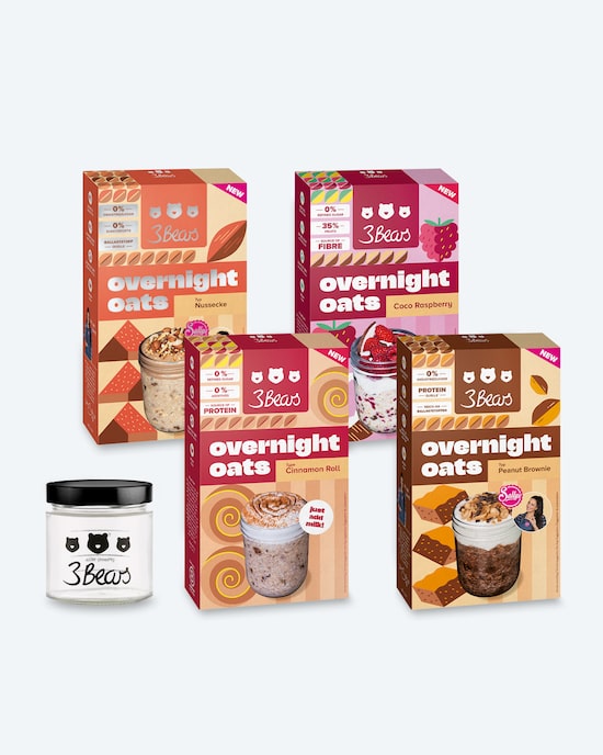 Produktabbildung für Overnight Oats 1.600 g mit Glas