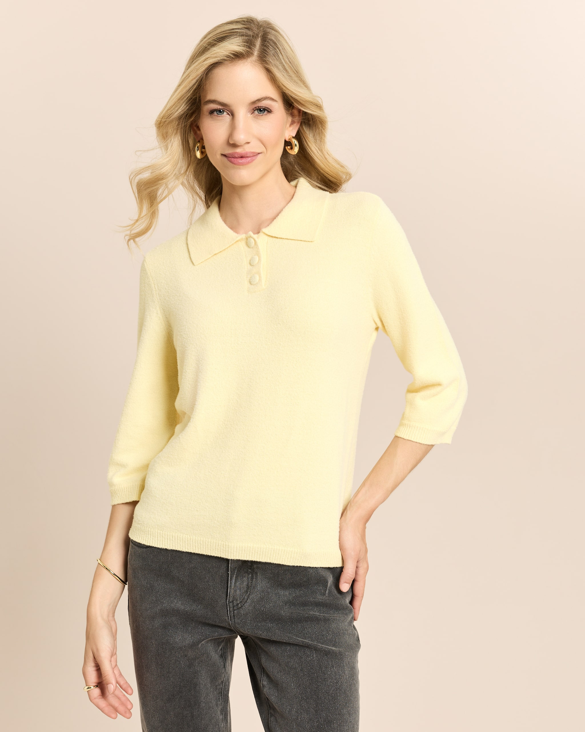 Produktabbildung für Pullover mit Polokragen