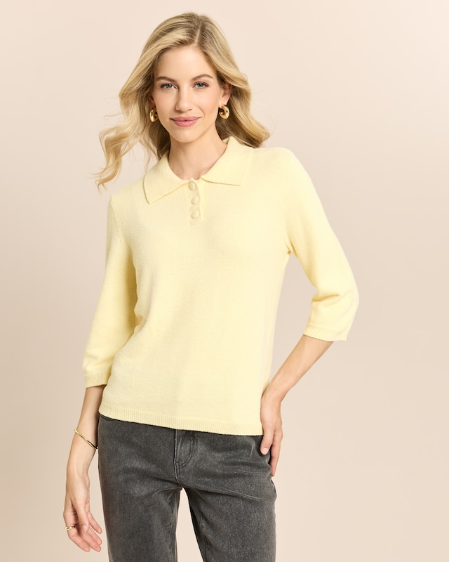 Pullover mit Polokragen