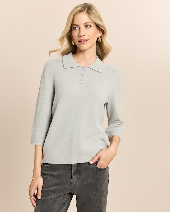 Produktabbildung für Pullover mit Polokragen