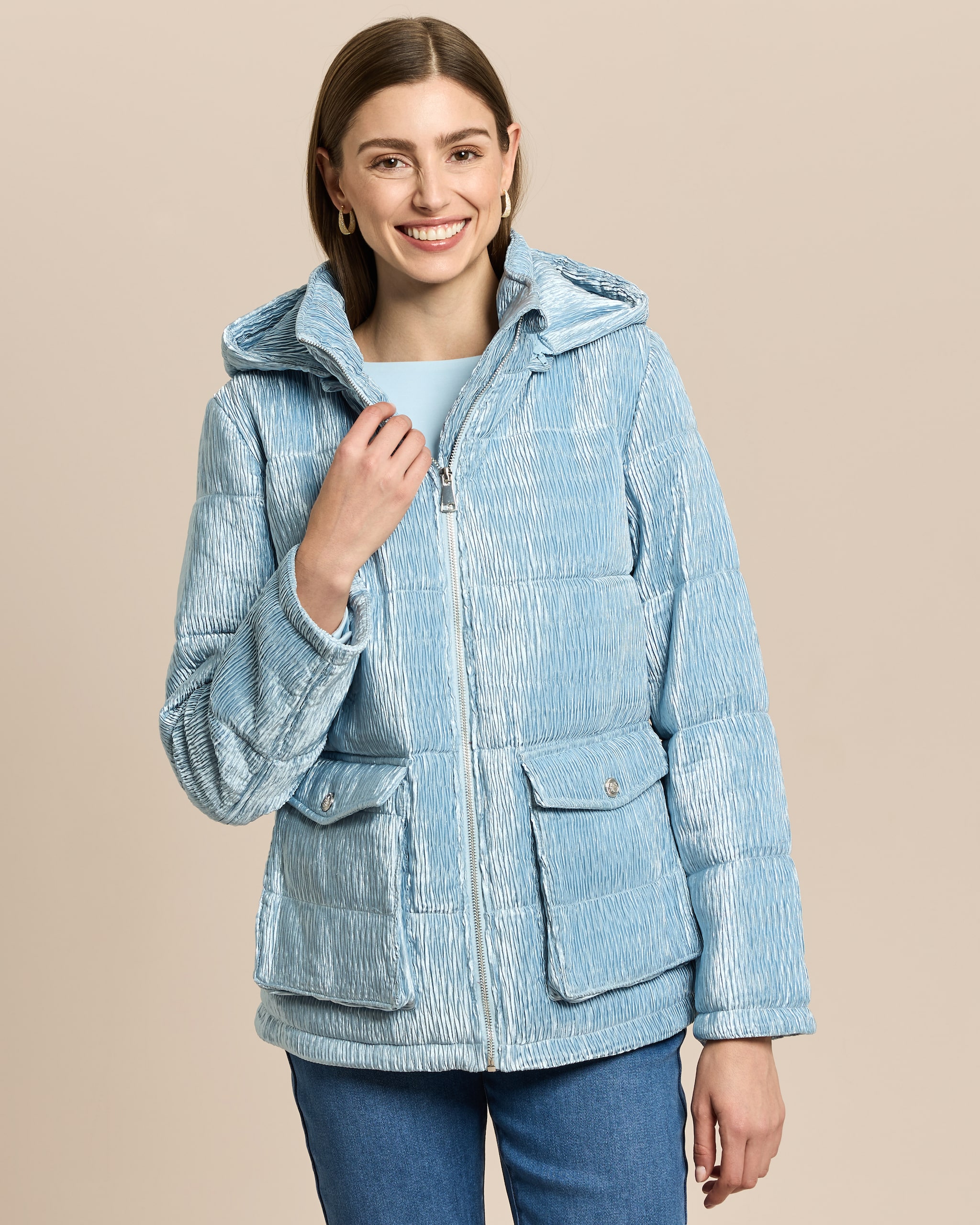 Produktabbildung für Steppjacke in Plissee-Optik