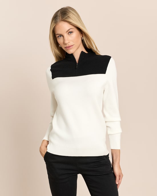 Produktabbildung für Pullover mit Zipper