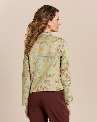 Produktabbildung 5 für Jacke mit Metallicgarn und Tiermuster