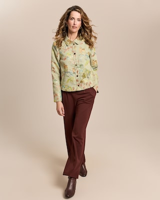 Produktabbildung 3 für Jacke mit Metallicgarn und Tiermuster
