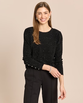 Produktabbildung für Pullover mit kleinen Pailletten