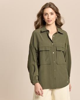 Produktabbildung für Bluse mit Brusttaschen